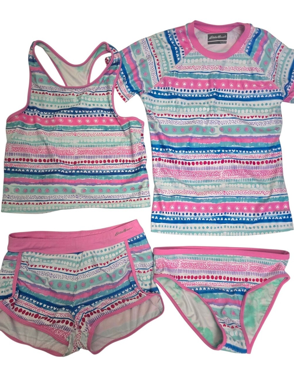 Eddie Bauer Girl's 4-Piece Mix & Match Swim Set